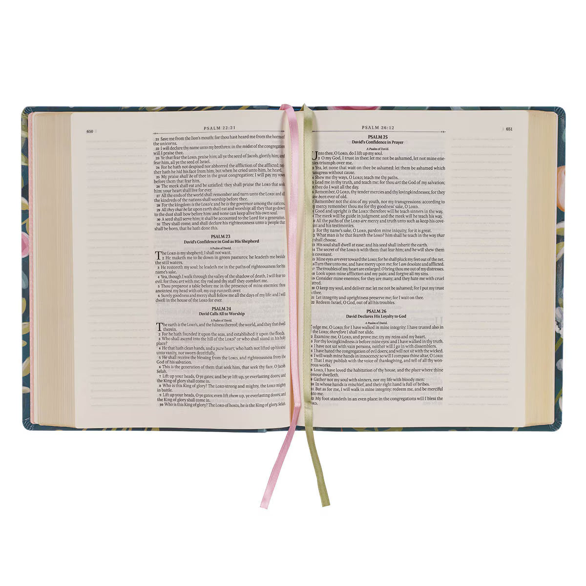 Deep Teal Note Taking KJV Bible