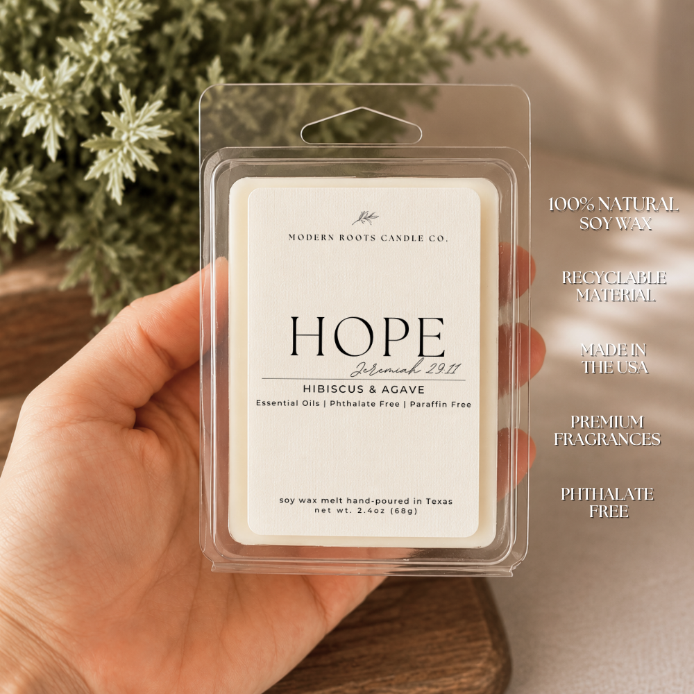 Hope | Hibiscus & Agave | 2.4 oz. Soy Wax Melt