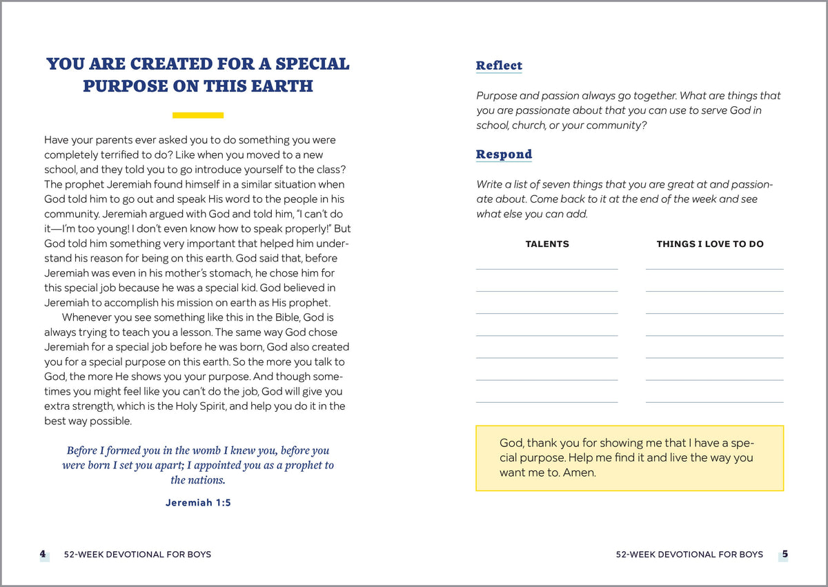 52-Week Devotional for Boys