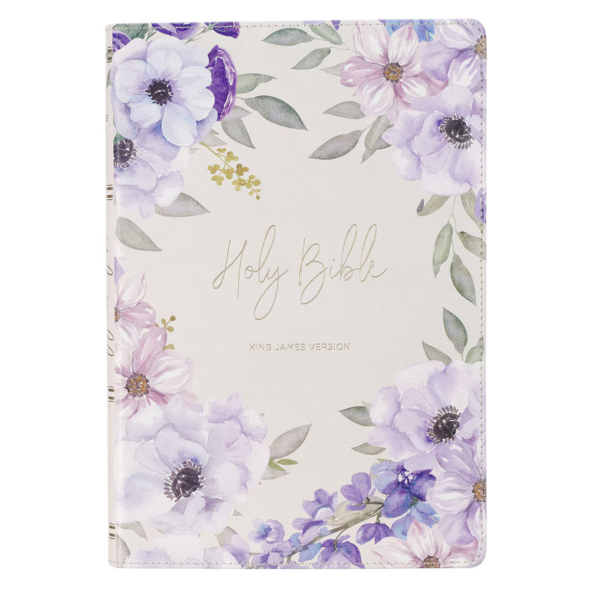 Lavender Floral KJV Large Print