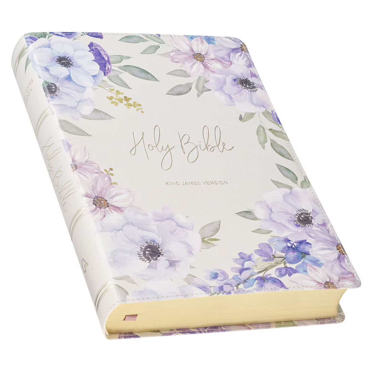 Lavender Floral KJV Large Print
