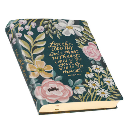 Deep Teal Note Taking KJV Bible