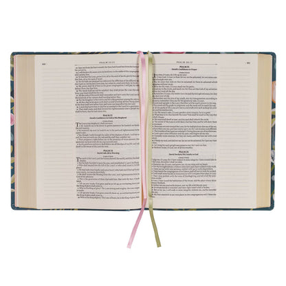 Deep Teal Note Taking KJV Bible