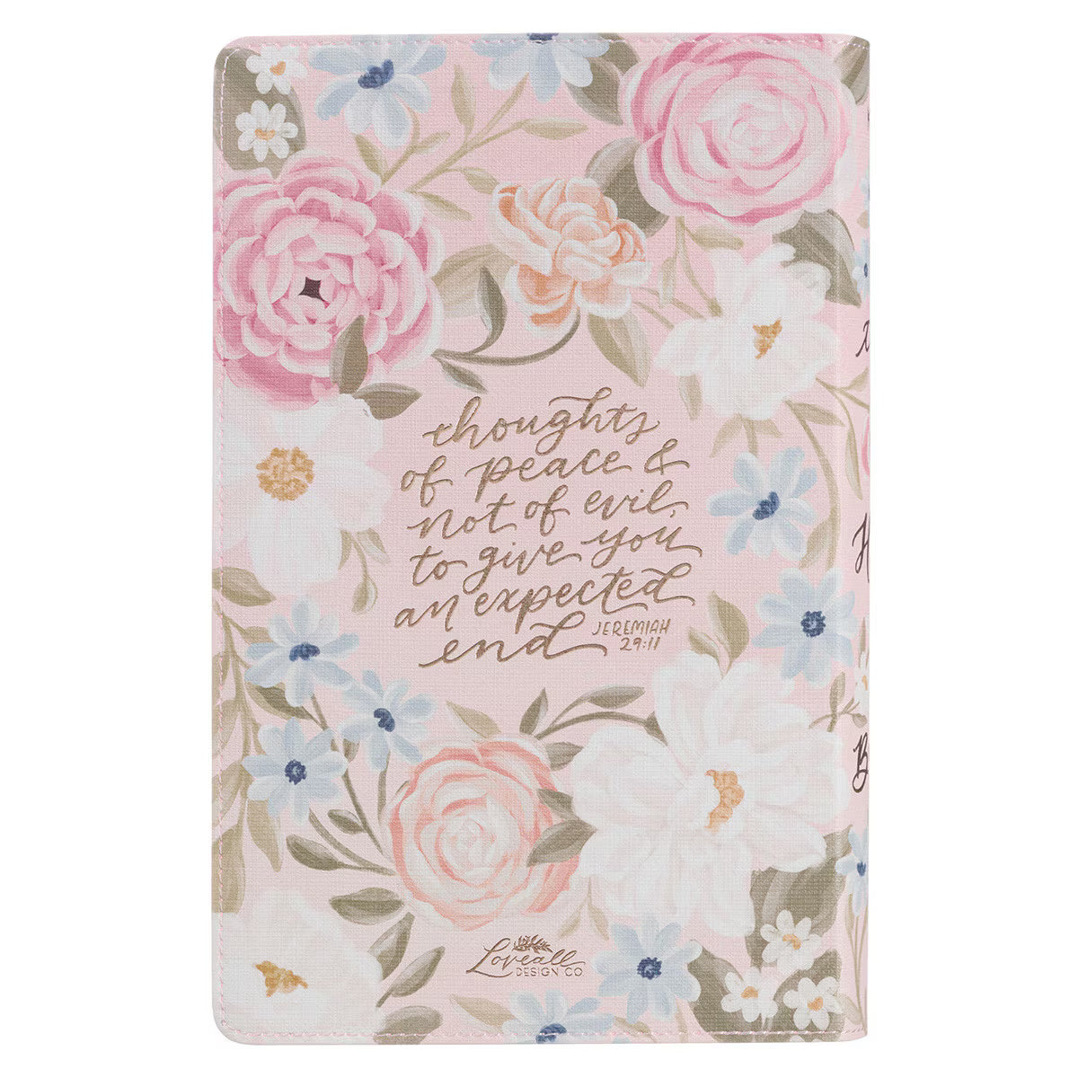 Pink Floral Large Print KJV Bible