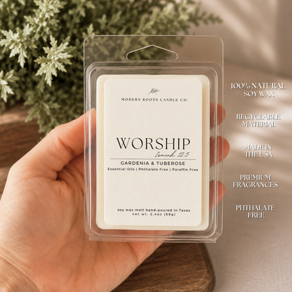Worship | Gardenia & Tuberose | 2.4 oz. Soy Wax Melt